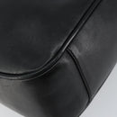 GUCCI Bamboo Hand Bag Leather 2way Black Gold 001 1638 Auth BA5841-16