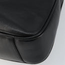 GUCCI Bamboo Hand Bag Leather 2way Black Gold 001 1638 Auth BA5841-17