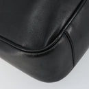 GUCCI Bamboo Hand Bag Leather 2way Black Gold 001 1638 Auth BA5841-10