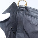 GUCCI Bamboo Hand Bag Leather 2way Black Gold 001 1638 Auth BA5841-19