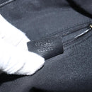 GUCCI Bamboo Hand Bag Leather 2way Black Gold 001 1638 Auth BA5841-12