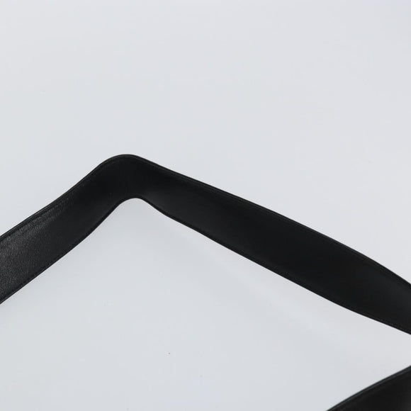 GUCCI Bamboo Hand Bag Leather 2way Black Gold 001 1638 Auth BA5842