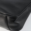 GUCCI Bamboo Hand Bag Leather 2way Black Gold 001 1638 Auth BA5842-17