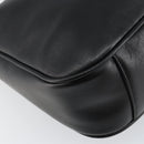 GUCCI Bamboo Hand Bag Leather 2way Black Gold 001 1638 Auth BA5842-18