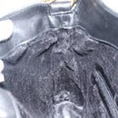 GUCCI Bamboo Hand Bag Leather 2way Black Gold 001 1638 Auth BA5842-21