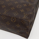LOUIS VUITTON Monogram Sac Plat Hand Bag M51140 LV Auth BA5844-9