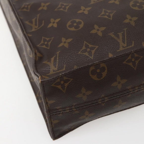 LOUIS VUITTON Monogram Sac Plat Hand Bag M51140 LV Auth BA5844