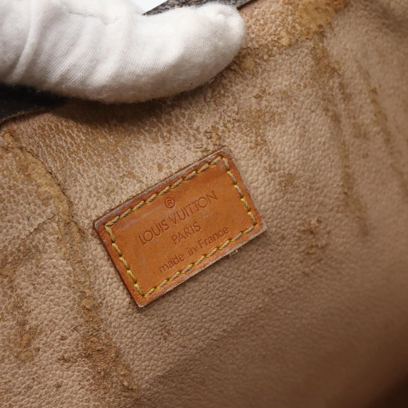 LOUIS VUITTON Monogram Sac Plat Hand Bag M51140 LV Auth BA5844