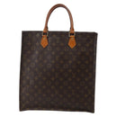 LOUIS VUITTON Monogram Sac Plat Hand Bag M51140 LV Auth BA5844-2
