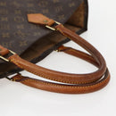 LOUIS VUITTON Monogram Sac Plat Hand Bag M51140 LV Auth BA5844-7
