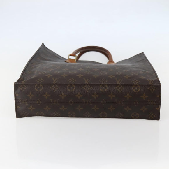 LOUIS VUITTON Monogram Sac Plat Hand Bag M51140 LV Auth BA5844