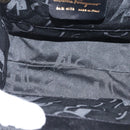 Salvatore Ferragamo Vala Hand Bag Embossed Leather Black Gold Auth BA5845-11