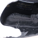 Salvatore Ferragamo Vala Hand Bag Suede Black Gold Auth BA5846-11