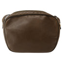 Salvatore Ferragamo Vala Shoulder Bag Embossed Leather Brown Gold Auth BA5847-3