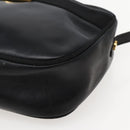 Salvatore Ferragamo Vala Shoulder Bag Leather Black Gold Auth BA5848-10