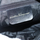 Salvatore Ferragamo Vala Shoulder Bag Leather Black Gold Auth BA5848-16
