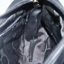 Salvatore Ferragamo Vala Shoulder Bag Leather Black Gold Auth BA5848-18