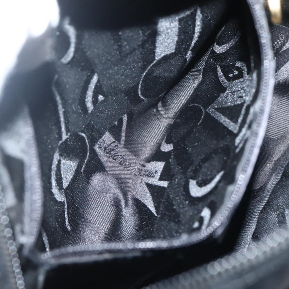 Salvatore Ferragamo Vala Shoulder Bag Leather Black Gold Auth BA5848