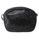 Salvatore Ferragamo Vala Shoulder Bag Leather Black Gold Auth BA5848-3