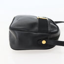Salvatore Ferragamo Vala Shoulder Bag Leather Black Gold Auth BA5848-5
