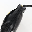 Salvatore Ferragamo Vala Shoulder Bag Leather Black Gold Auth BA5848-6