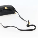 Salvatore Ferragamo Vala Shoulder Bag Leather Black Gold Auth BA5848-7