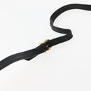 Salvatore Ferragamo Vala Shoulder Bag Leather Black Gold Auth BA5848-8