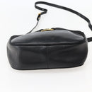 Salvatore Ferragamo Vala Shoulder Bag Leather Black Gold Auth BA5848-9
