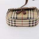 Burberrys Nova Check Shoulder Bag Leather 3Set Beige Brown black Auth BA5851-13