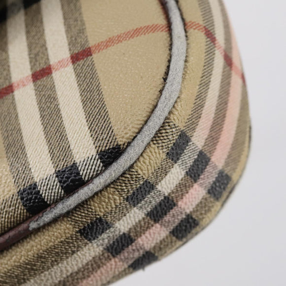 Burberrys Nova Check Shoulder Bag Leather 3Set Beige Brown black Auth BA5851