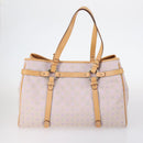 BALLY Loewe Shoulder Bag Canvas PVC Nylon 3Set Pink Brown Auth BA5852-3