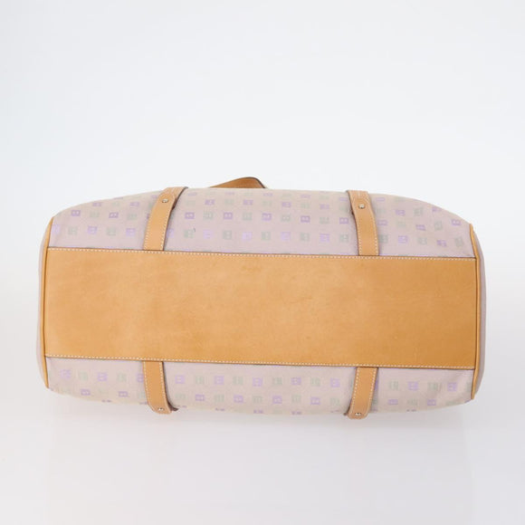 BALLY Loewe Shoulder Bag Canvas PVC Nylon 3Set Pink Brown Auth BA5852