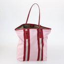 BALLY Loewe Shoulder Bag Canvas PVC Nylon 3Set Pink Brown Auth BA5852-9