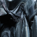 Salvatore Ferragamo Gancini Bag Vinyl Leather 3Set Black Navy Auth BA5853-13