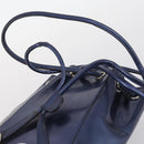 Salvatore Ferragamo Gancini Bag Vinyl Leather 3Set Black Navy Auth BA5853-19