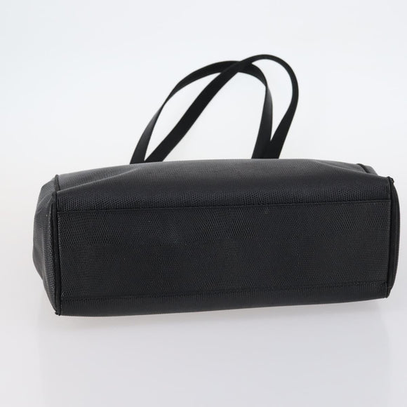 Salvatore Ferragamo Gancini Bag Vinyl Leather 3Set Black Navy Auth BA5853