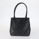 Salvatore Ferragamo Gancini Bag Vinyl Leather 3Set Black Navy Auth BA5853-8