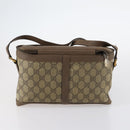 GUCCI GG Supreme Shoulder Bag PVC Leather 3Set Beige Black Auth BA5854-18