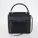 GUCCI GG Supreme Shoulder Bag PVC Leather 3Set Beige Black Auth BA5854-2