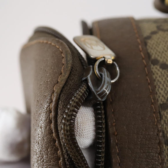 GUCCI GG Supreme Shoulder Bag PVC Leather 3Set Beige Black Auth BA5854