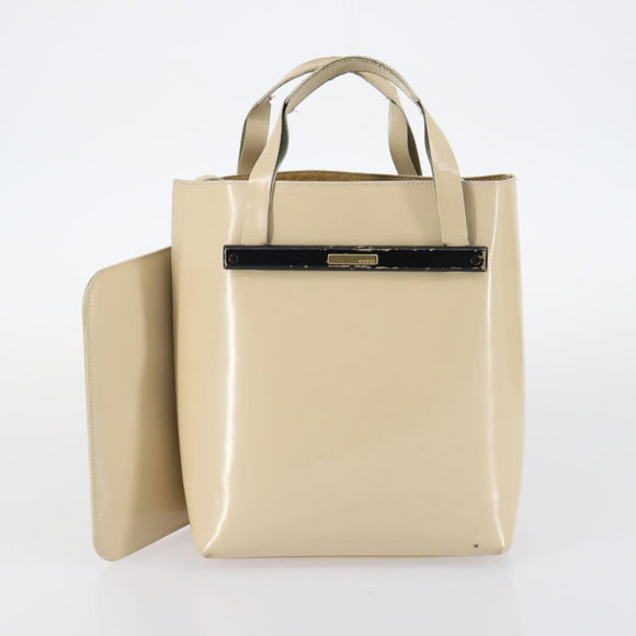 GUCCI GG Supreme Shoulder Bag PVC Leather 3Set Beige Black Auth BA5854