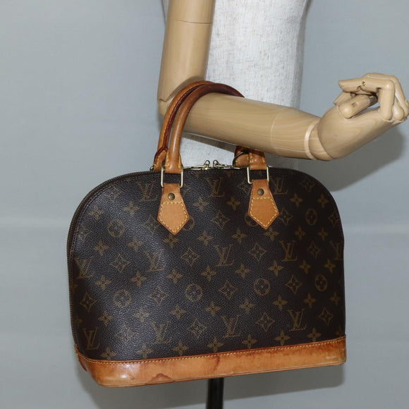 LOUIS VUITTON Monogram Alma Hand Bag M51130 LV Auth BA5855