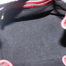LOUIS VUITTON Epi Petit Noe Shoulder Bag Bicolor Black Red M44017 LV Auth BA5862-10