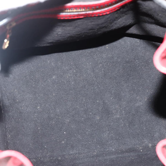 LOUIS VUITTON Epi Petit Noe Shoulder Bag Bicolor Black Red M44017 LV Auth BA5862