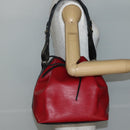 LOUIS VUITTON Epi Petit Noe Shoulder Bag Bicolor Black Red M44017 LV Auth BA5862-22