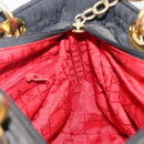 Christian Dior Canage Hand Bag Nylon Black Gold Auth BA5864-18