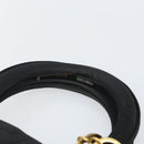 Christian Dior Canage Hand Bag Nylon Black Gold Auth BA5864-8