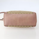 GUCCI GG Canvas Hand Bag 2way Beige Gold 323675 Auth BA5865-5