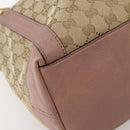 GUCCI GG Canvas Hand Bag 2way Beige Gold 323675 Auth BA5865-15