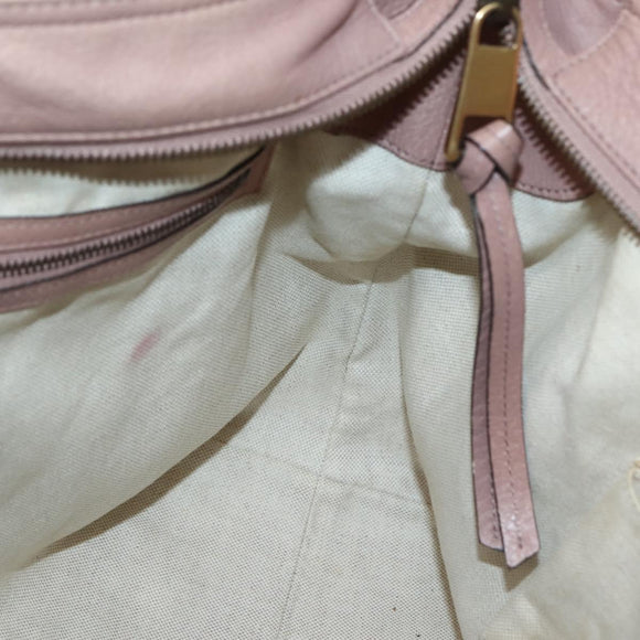 GUCCI GG Canvas Hand Bag 2way Beige Gold 323675 Auth BA5865